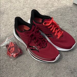 Saucony Women's Athletic Shoes - Burgundy and Black new without tags size 7